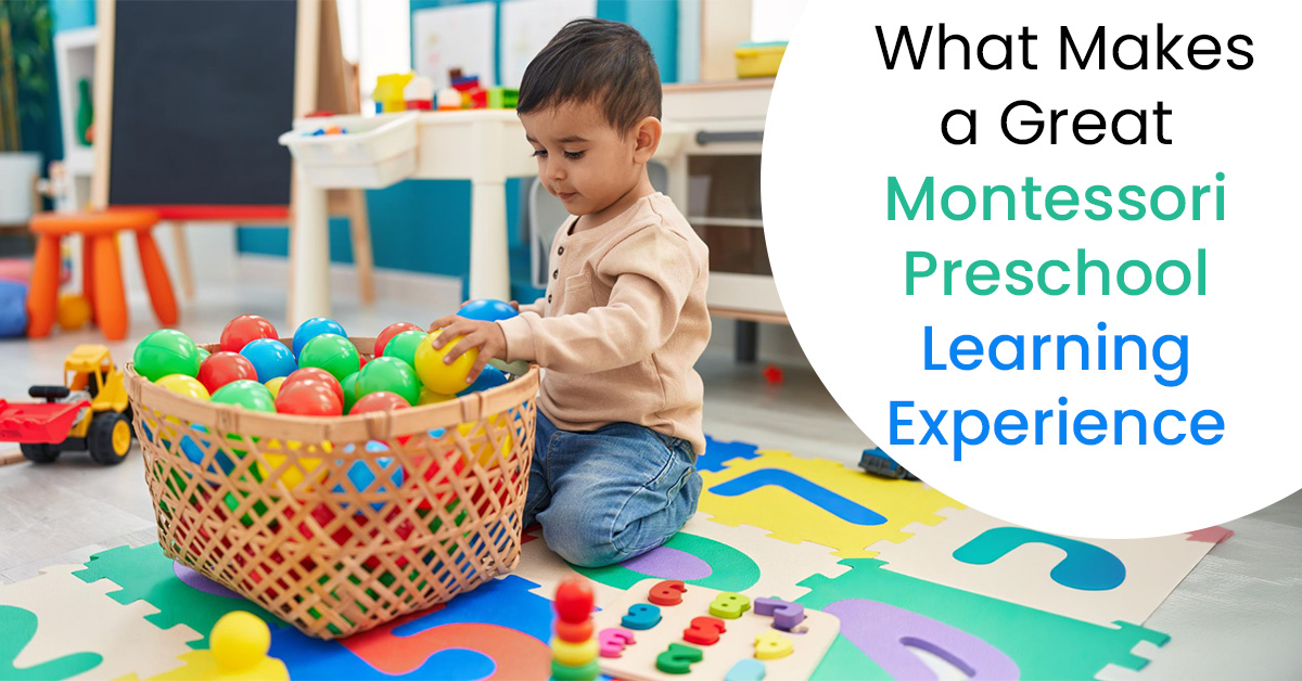 What Makes a Great Montessori Preschool Learning Experience